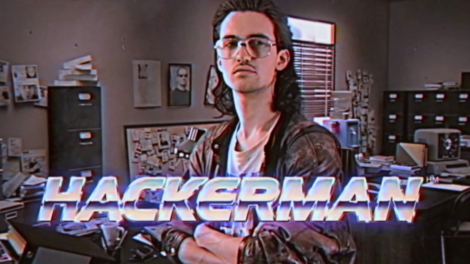 Title card for “Hackerman”, a character from the short film “Kung Fury”. http://www.kungfury.com