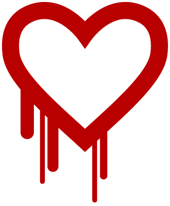Logo for the Heartbleed vulnerability.