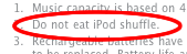 [2] Do not eat iPod shuffle.